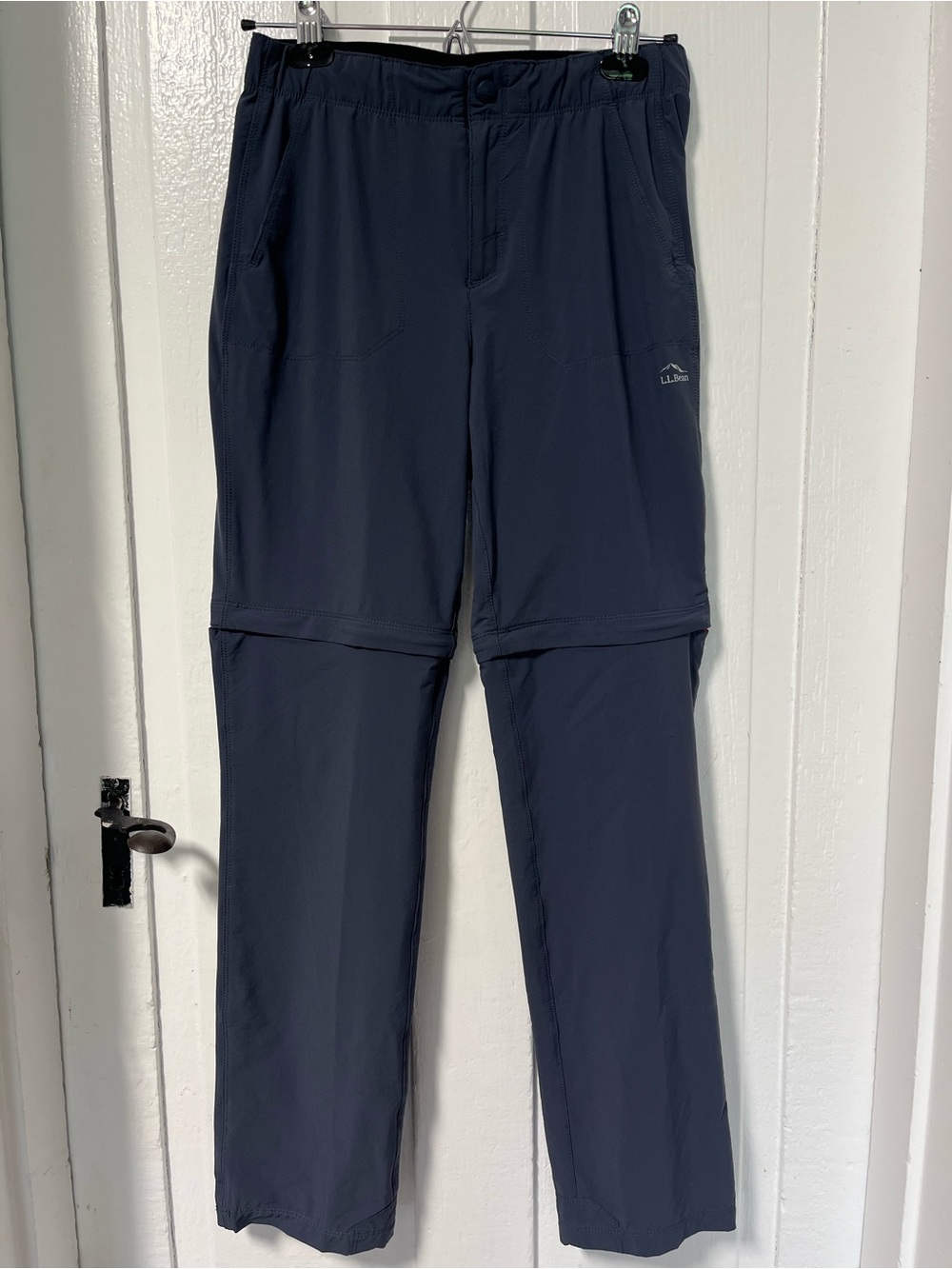 L.L.Bean Kids Size 16 Unisex Convertible Zip Off Hiking Pants Navy 512948